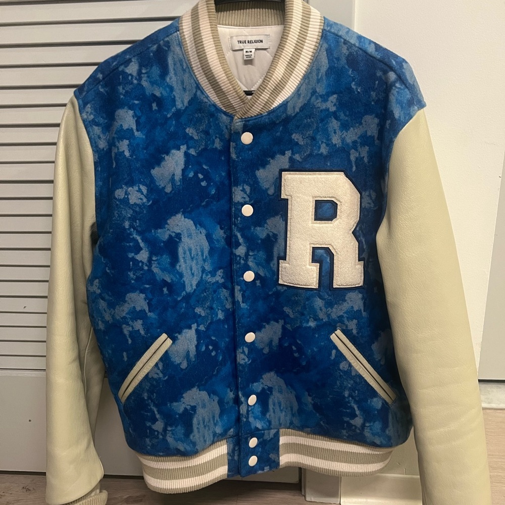 The Kooples Blue Varsity Jacket